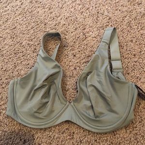 Sage green plunge bra 34G NWT